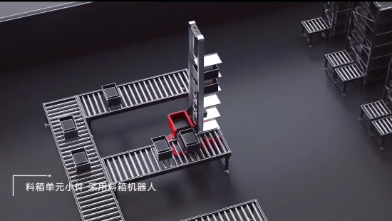 智慧机器人物流林德叉车三维动画